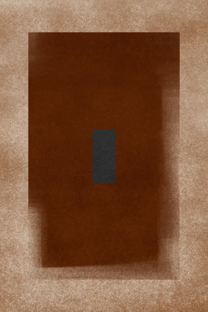 Deep Brown Abstract Form by Simona Gocan — canvas wall art