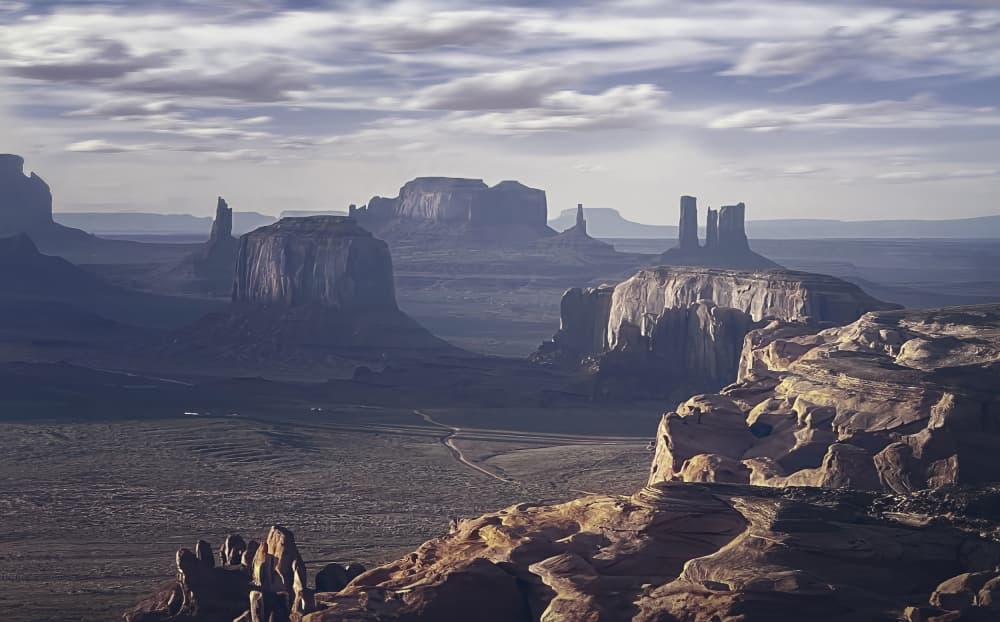 Monument Valley Vista by Yun Gong — canvas wall art