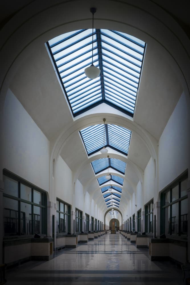 Arched Skylight Passage by Sonya Liu — canvas wall art