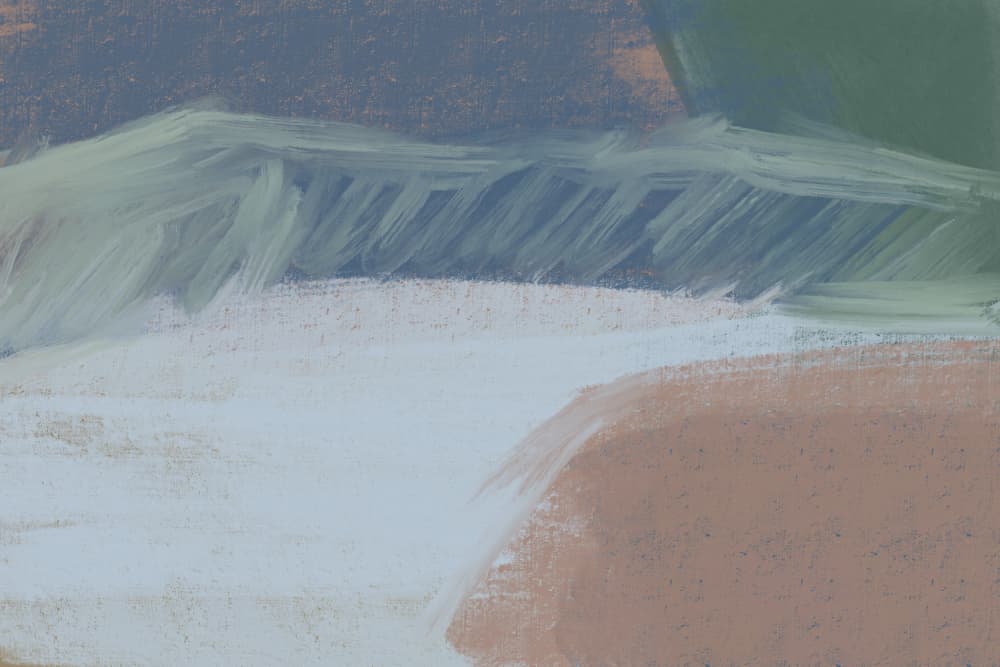 Earthy Abstract Landscape by Nilesh Kulkarni — canvas wall art