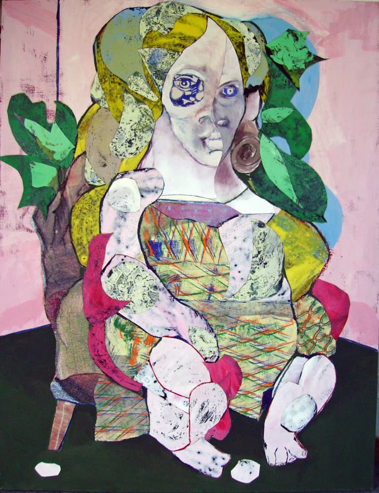 Expressive Abstract Portrait by Pascal Marlin — canvas wall art