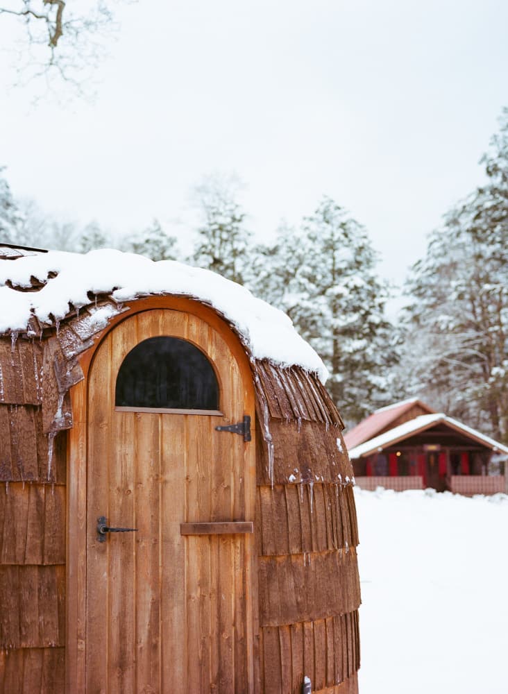 Cozy Winter Cabin by Bethany Young — canvas wall art