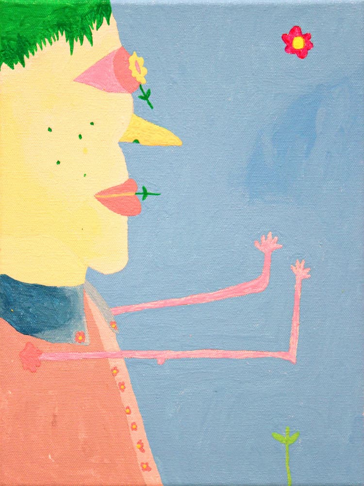Whimsical Flower Character by Fedele Frost — canvas wall art