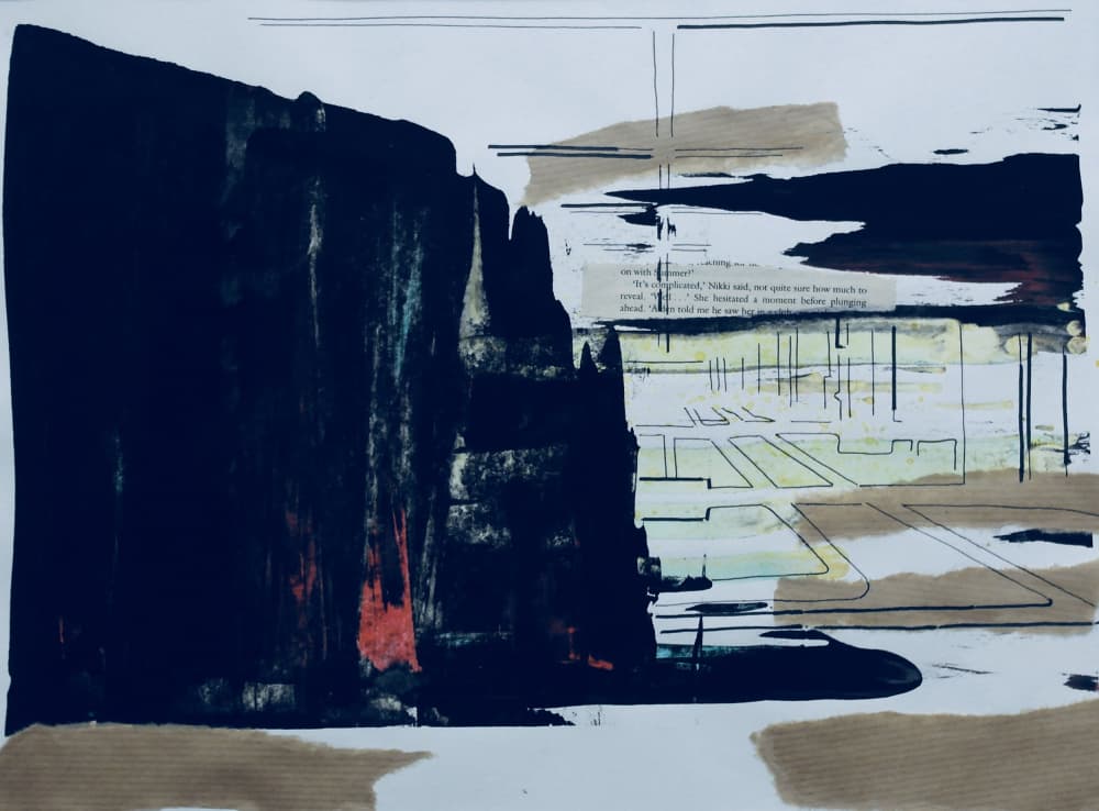 Abstract Urban Landscape by kellymariesmith — canvas wall art