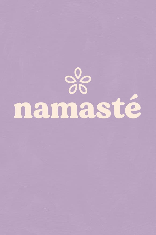 Namaste(purple) by Treechild — canvas wall art