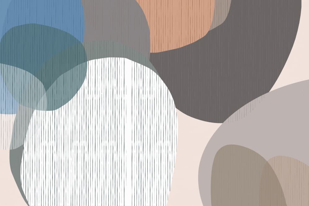Soft Organic Shapes by casa cartissi — canvas wall art