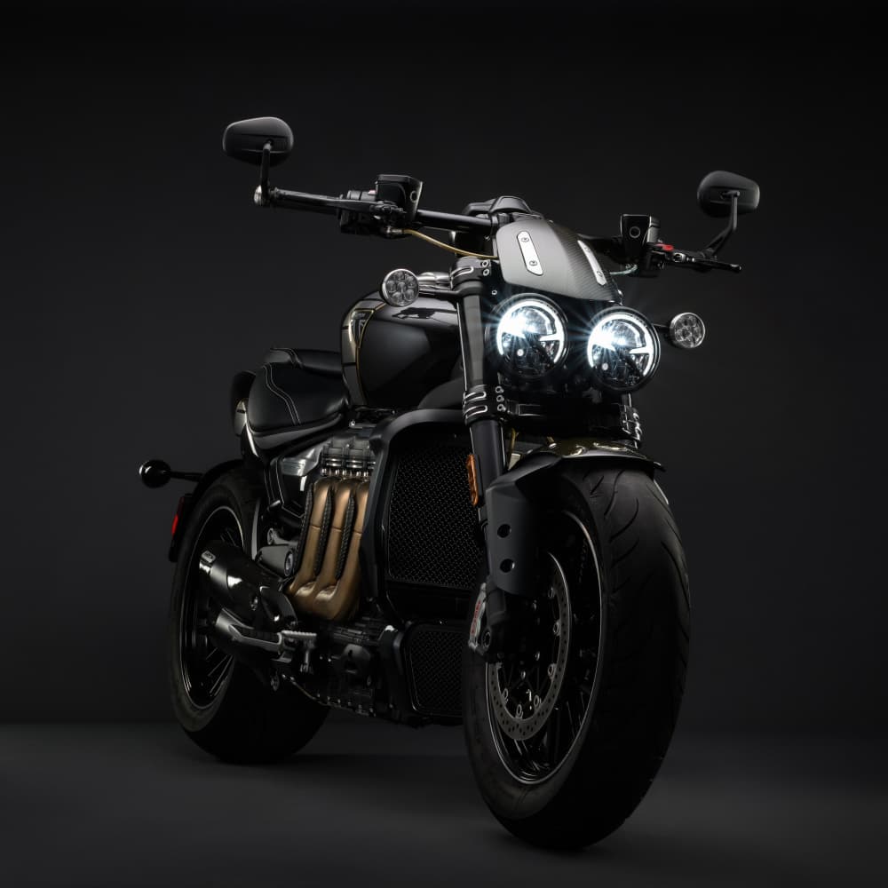 Powerful Black Motorcycle by Rostovskiy Anton — canvas wall art