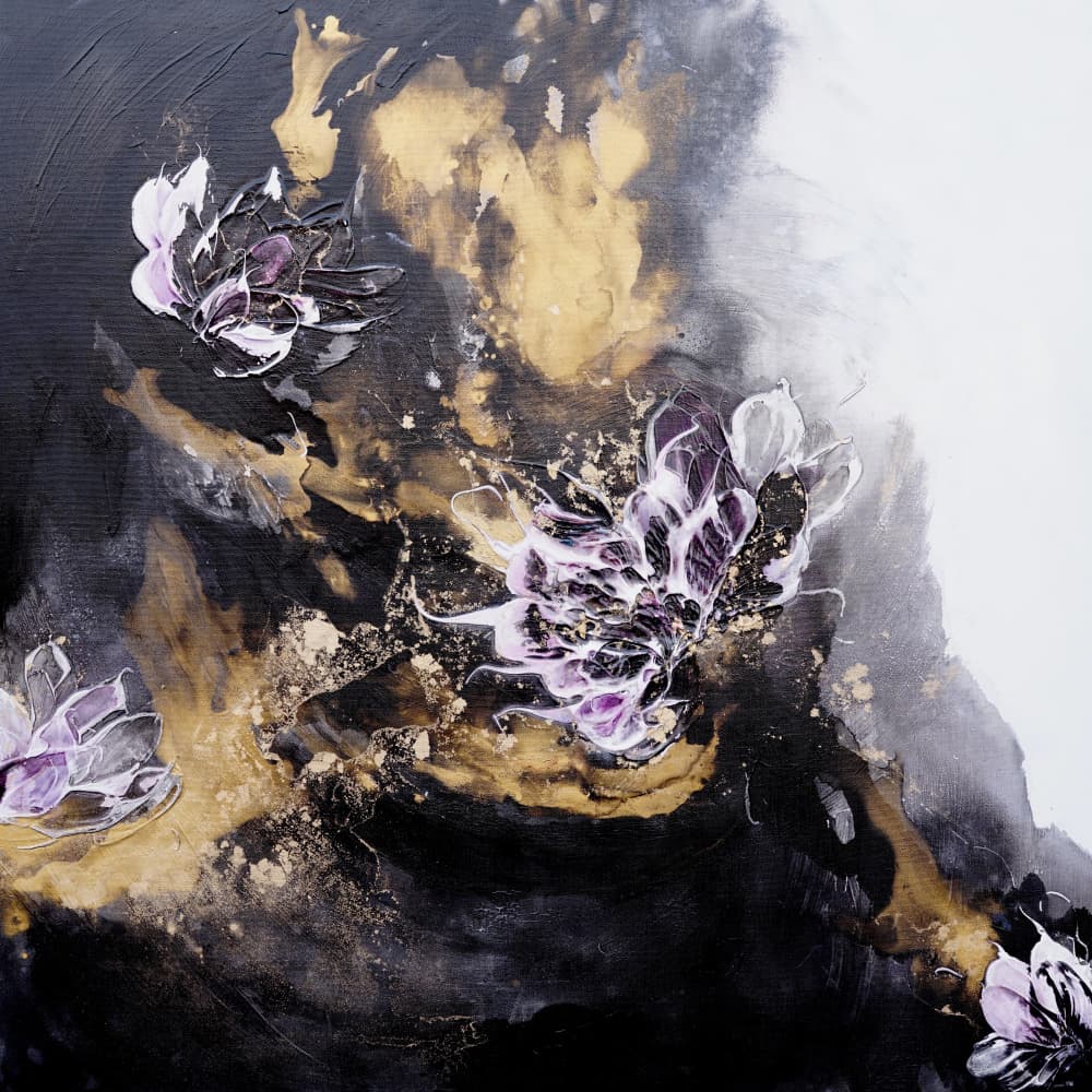 Elegant Floral Abstract by Françoise Wattré — canvas wall art