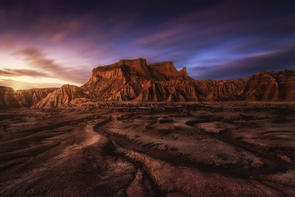 Desert Twilight Majesty by David Martin Castan — canvas wall art