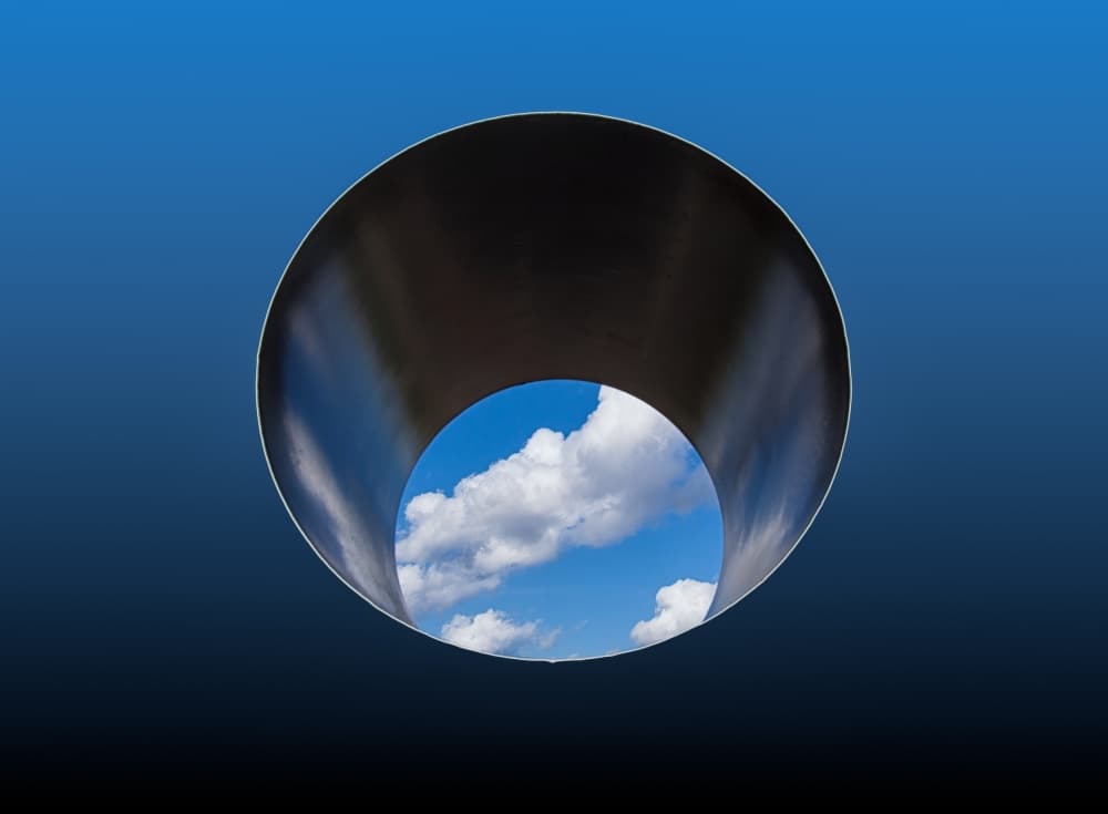 Circular Sky View by Harry Verschelden — canvas wall art