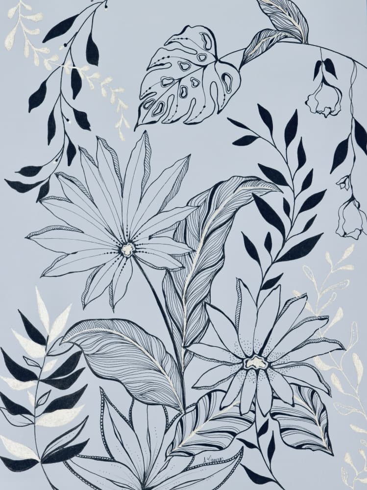 Serene Tropical Foliage by Amy Tieman — canvas wall art