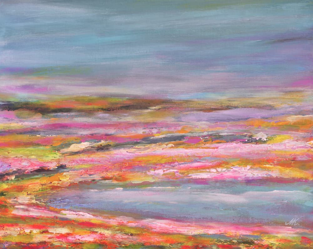 Vibrant Abstract Landscape by Marina Kozyr — canvas wall art
