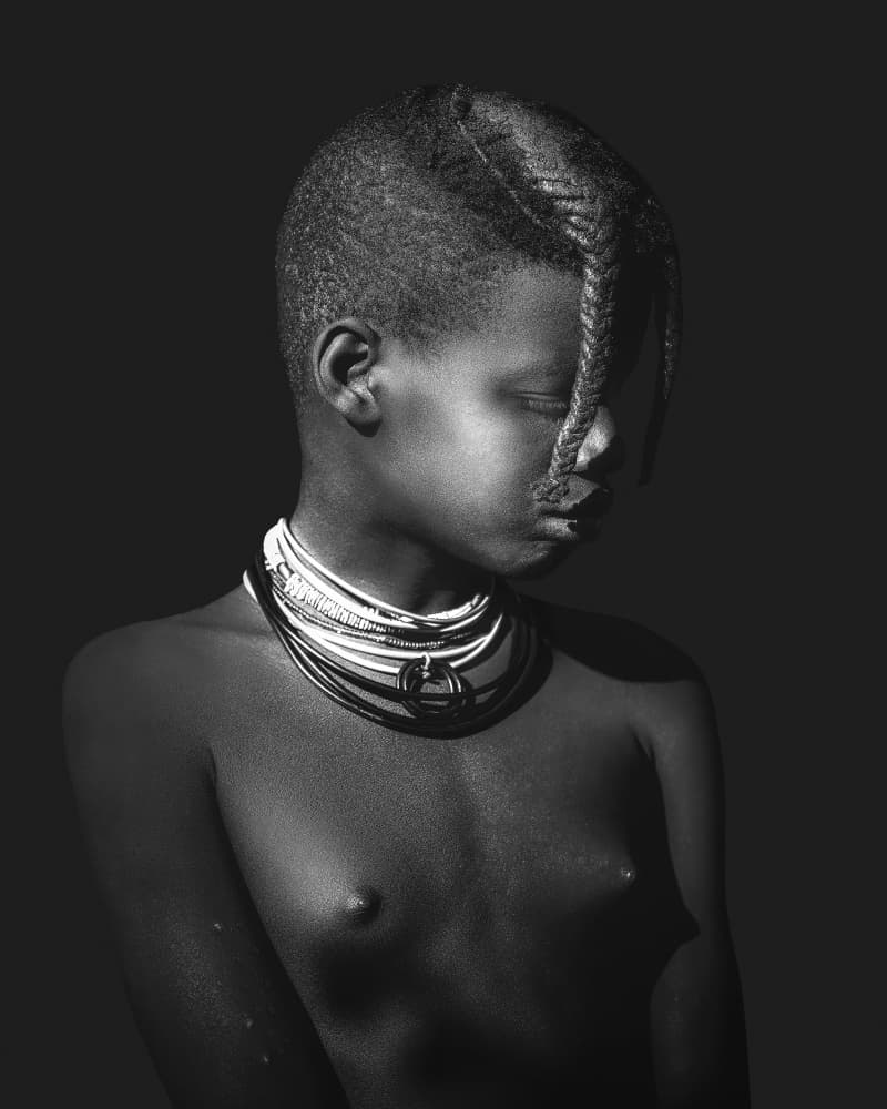 Serene African Girl by Nichole Chen — canvas wall art