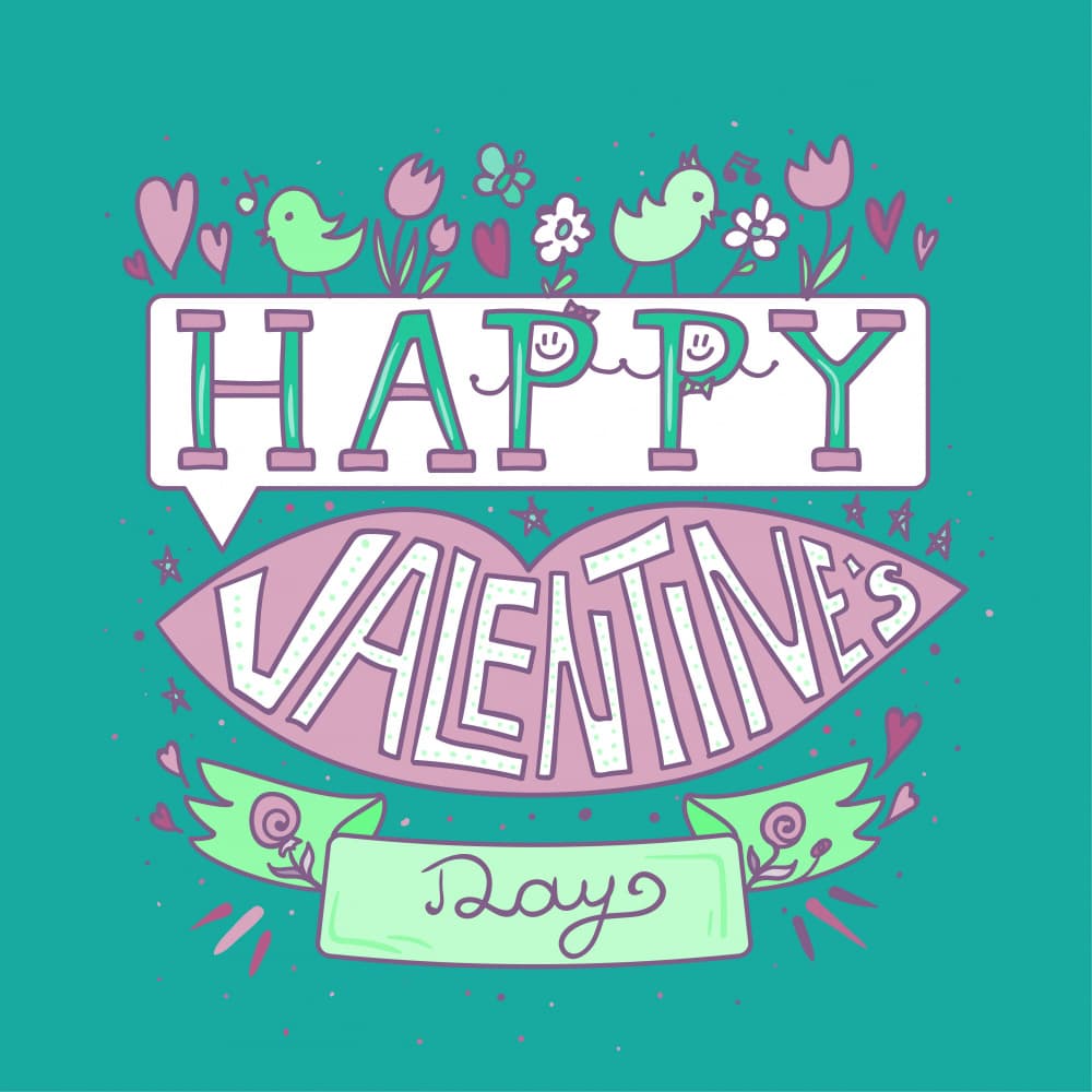 Happy Valentine Hearts by Marika Barsrsind β canvas wall art