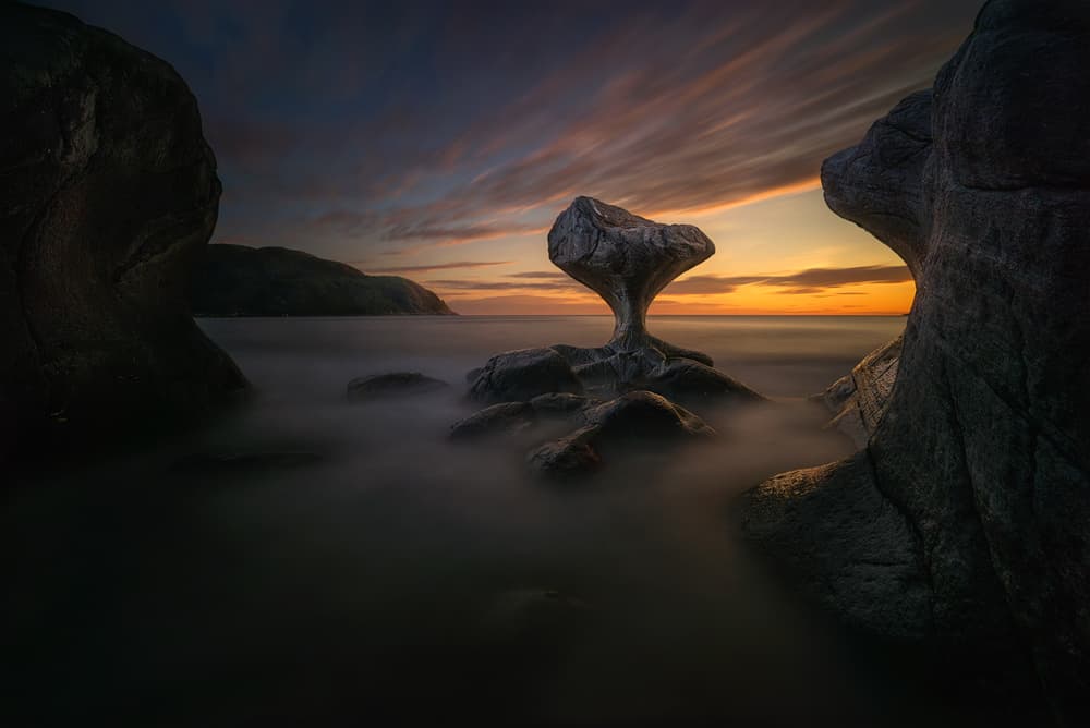 Mushroom Rock Sunset by Wojciech Kruczynski — canvas wall art