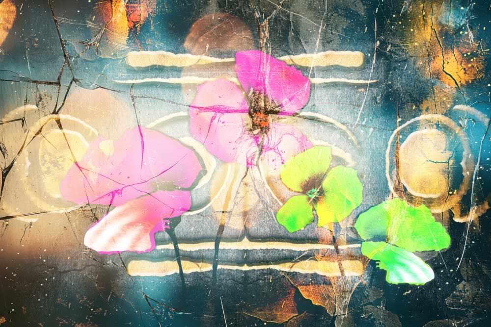 Vibrant Abstract Blooms by Rafal Kulik — canvas wall art