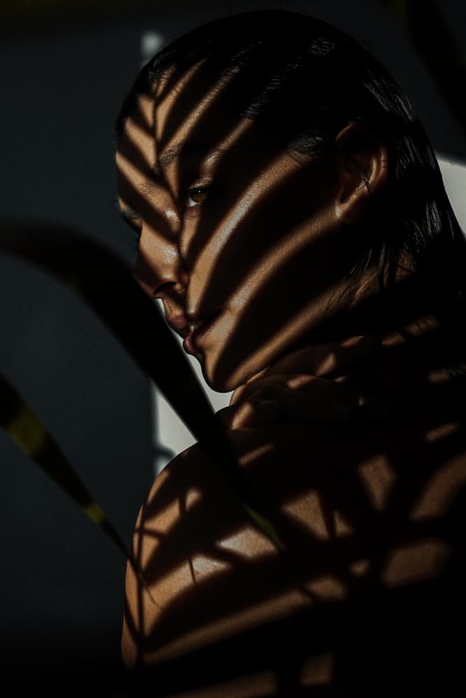 Profile in Leaf Shadows by Martin Krystynek MQEP — canvas wall art