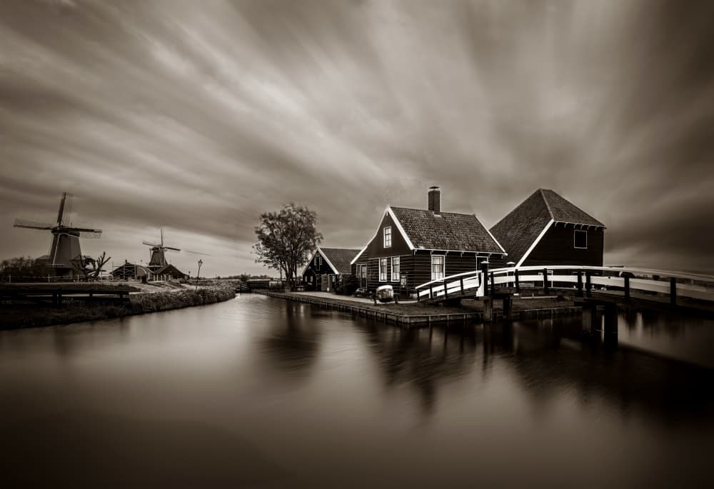 Historic Dutch Village by Kenneth-Wei Zeng — canvas wall art