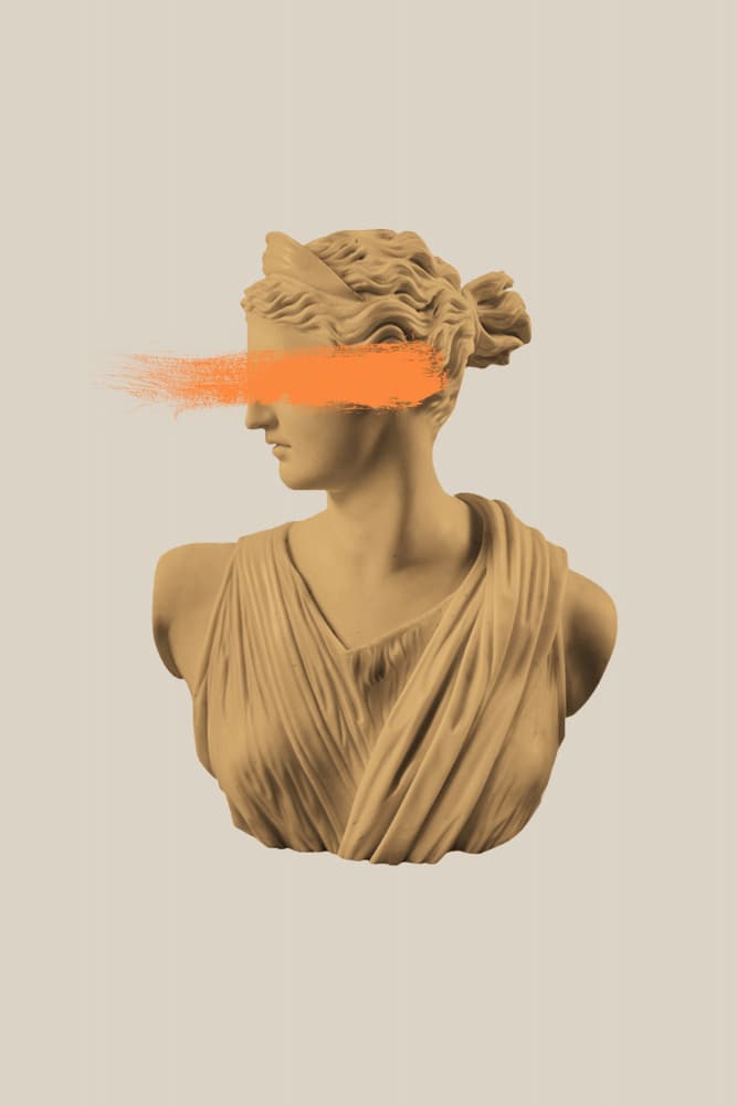 Modern Goddess Bust by Talitha McQueen — canvas wall art