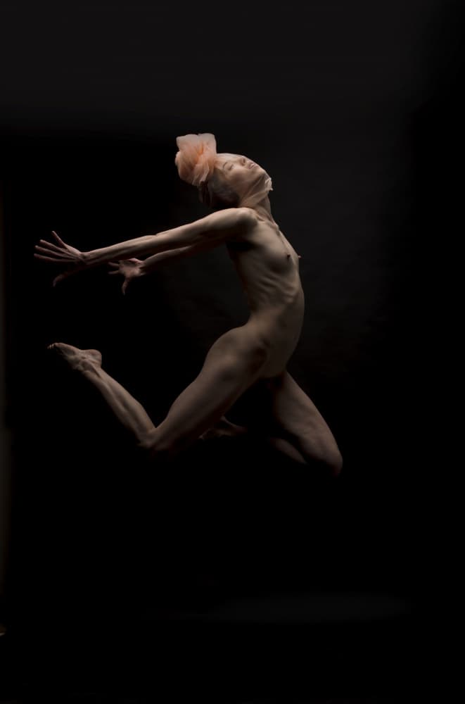 Floating Female Form by Moris Raskin — canvas wall art