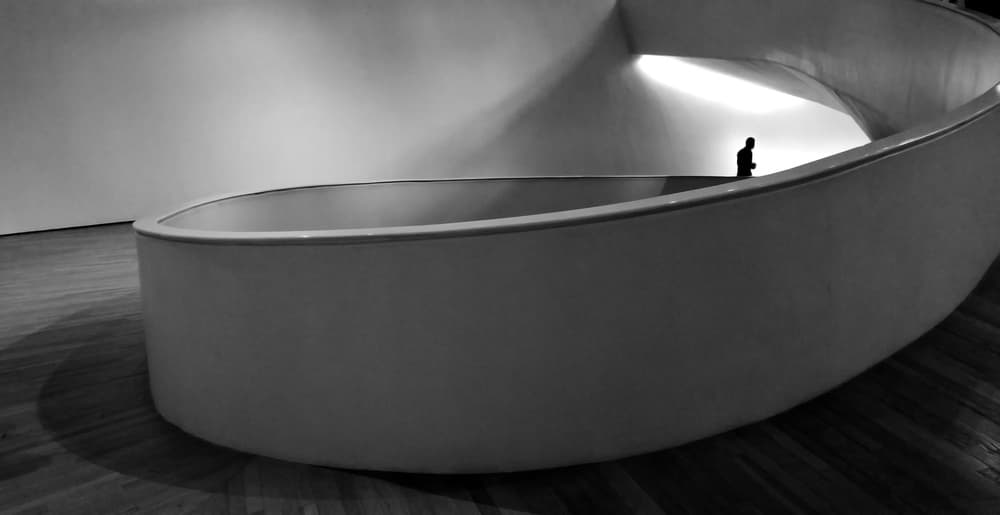 Modern Curve Walk by Ivan Huang — canvas wall art