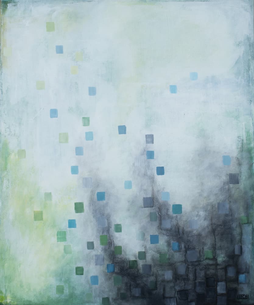 Soft Square Descent by Lillian Christiansson — canvas wall art