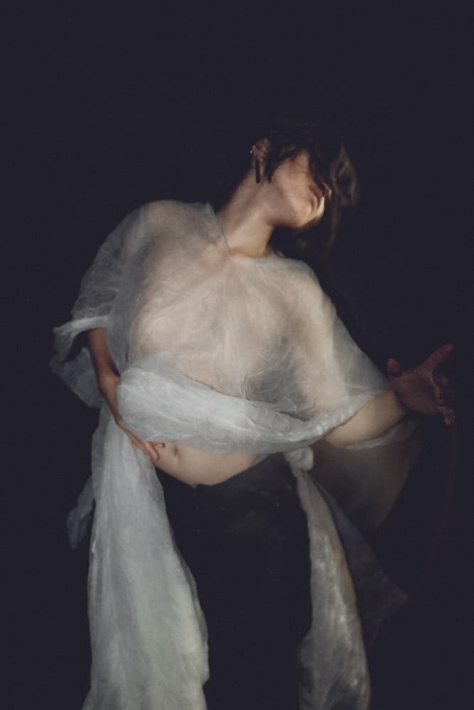 Ethereal Flowing Figure by Kurosaki Sangan — canvas wall art
