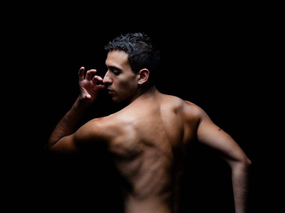 Sensual Male Form by Sam SDFMedia — canvas wall art