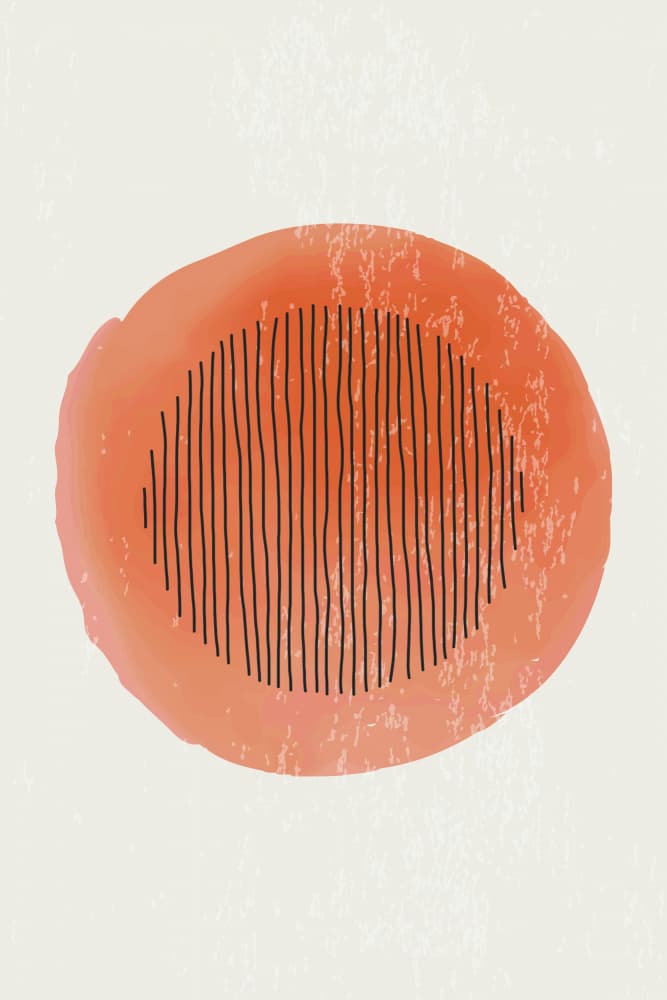 Terracotta Abstract Lines by jay stanley — canvas wall art
