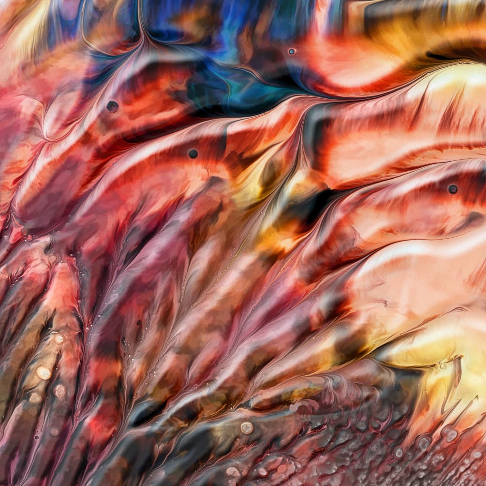 Molten Color Flow by Heidi Westum — canvas wall art