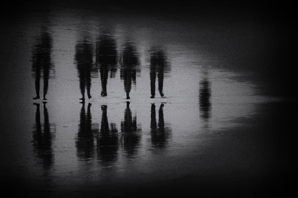 Mysterious Beach Reflections by Roxana Labagnara — canvas wall art