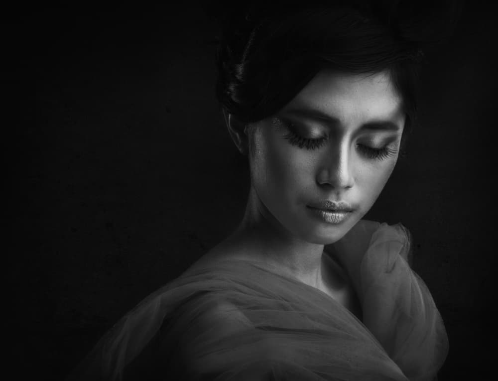 Elegant Woman Portrait by Hari Sulistiawan — canvas wall art