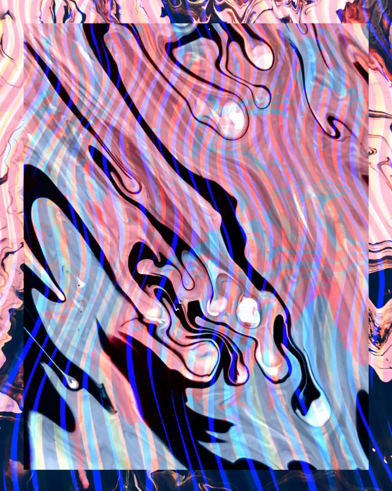 Vibrant Fluid Abstract by Uma Gokhale — canvas wall art