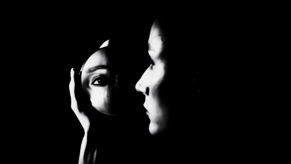 Dark Mirror Reflection by Afshin Saeidinia — canvas wall art