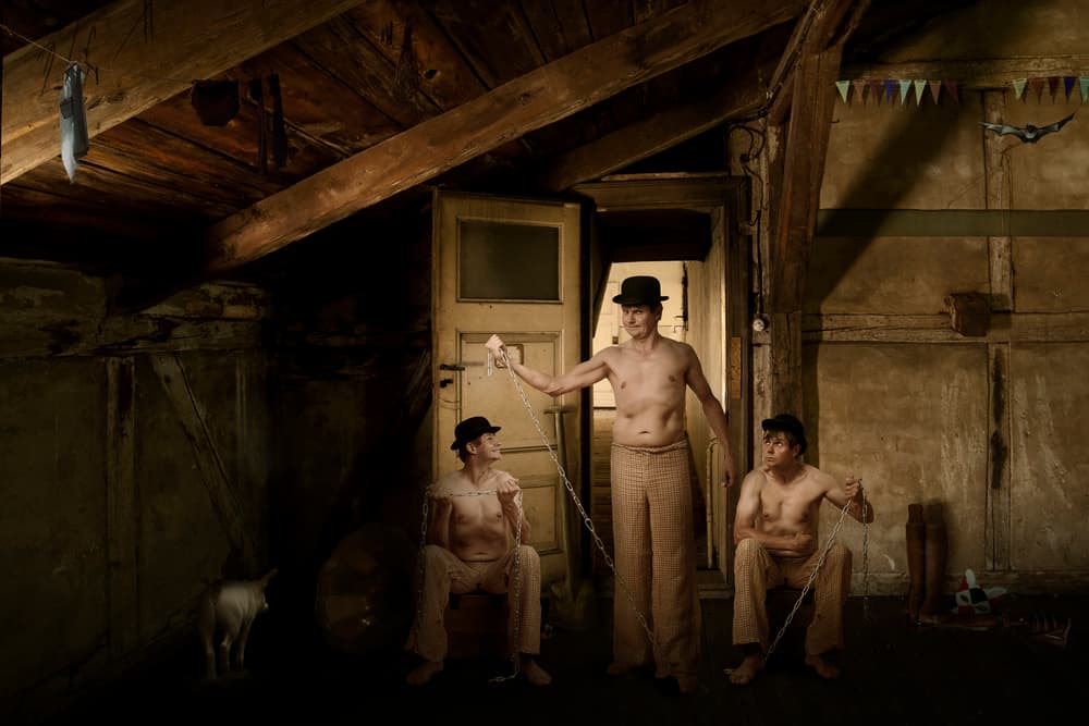 Chained Men In Attic by Christine von Diepenbroek — canvas wall art