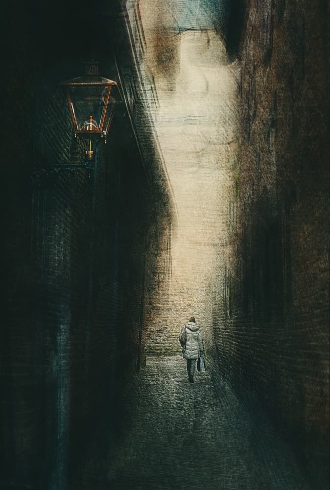 Dark Alley Passage by Jan van der Linden — canvas wall art