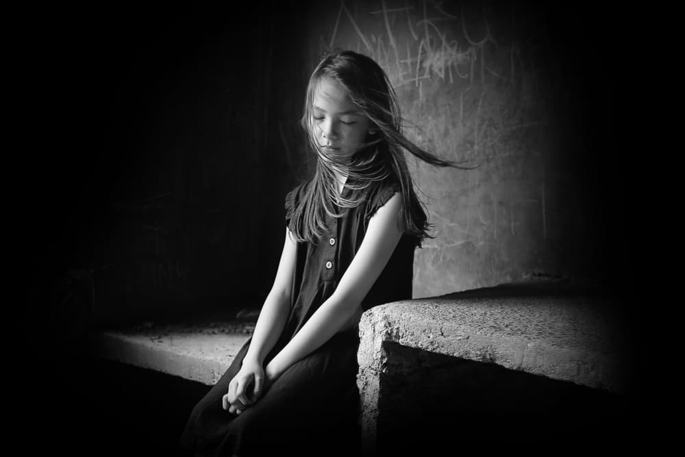 Pensive Young Girl by Teguh Yudhi Winarno — canvas wall art