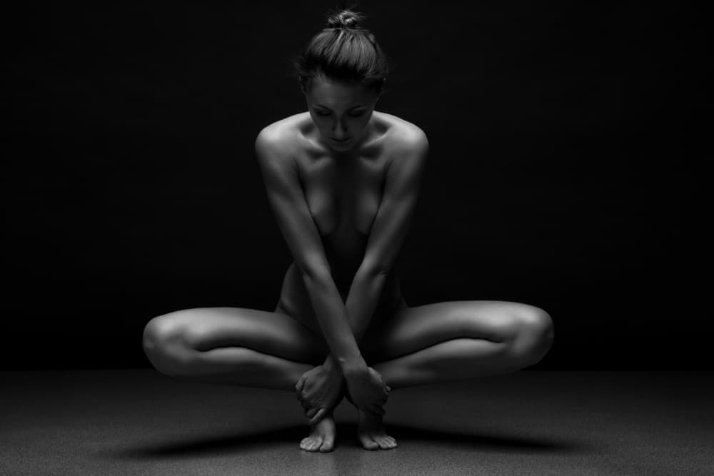 Elegant Nude Pose by Anton Belovodchenko — canvas wall art