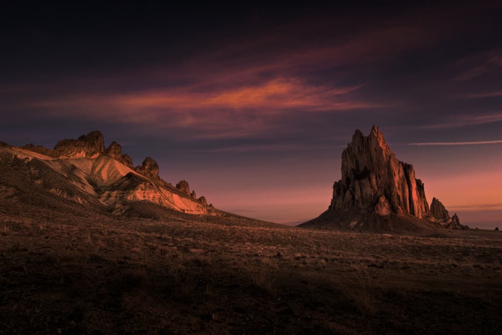 Golden Desert Peaks by Chao Feng 天馬 — canvas wall art