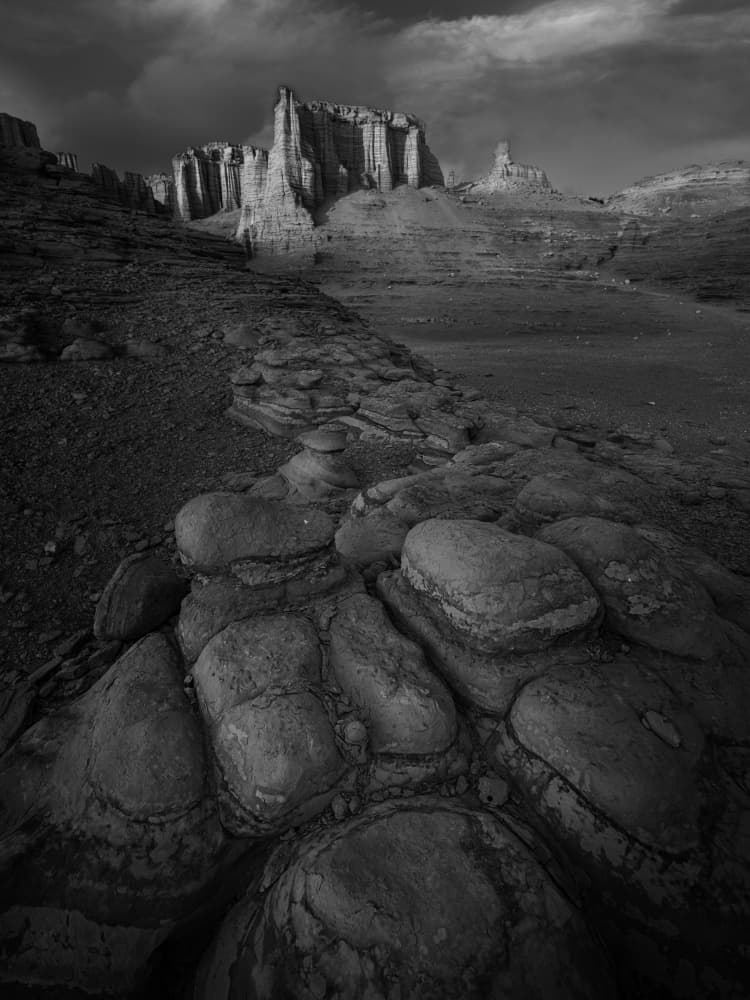 Dramatic Desert Peaks by Cai ning — canvas wall art