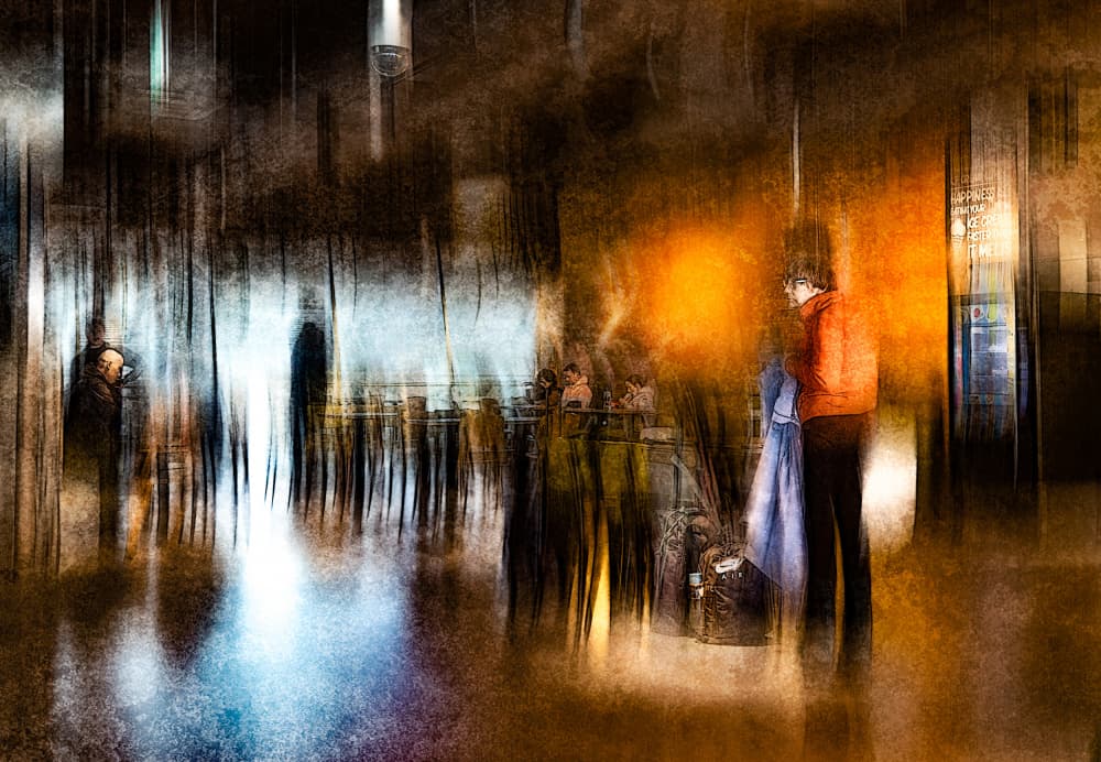 Urban Motion Glow by Jan van der Linden — canvas wall art