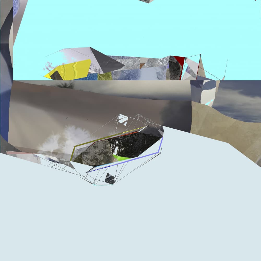 Fragmented Digital Landscape by Stefan Fransson — canvas wall art