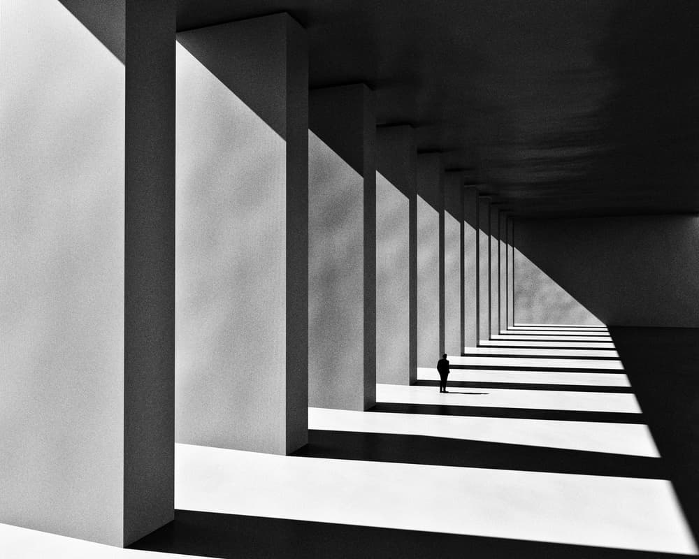 Light and Shadow Corridor by Antonyus Bunjamin (Abe) — canvas wall art