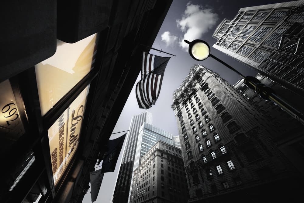 City Upward Perspective by Akira TAKAUE — canvas wall art