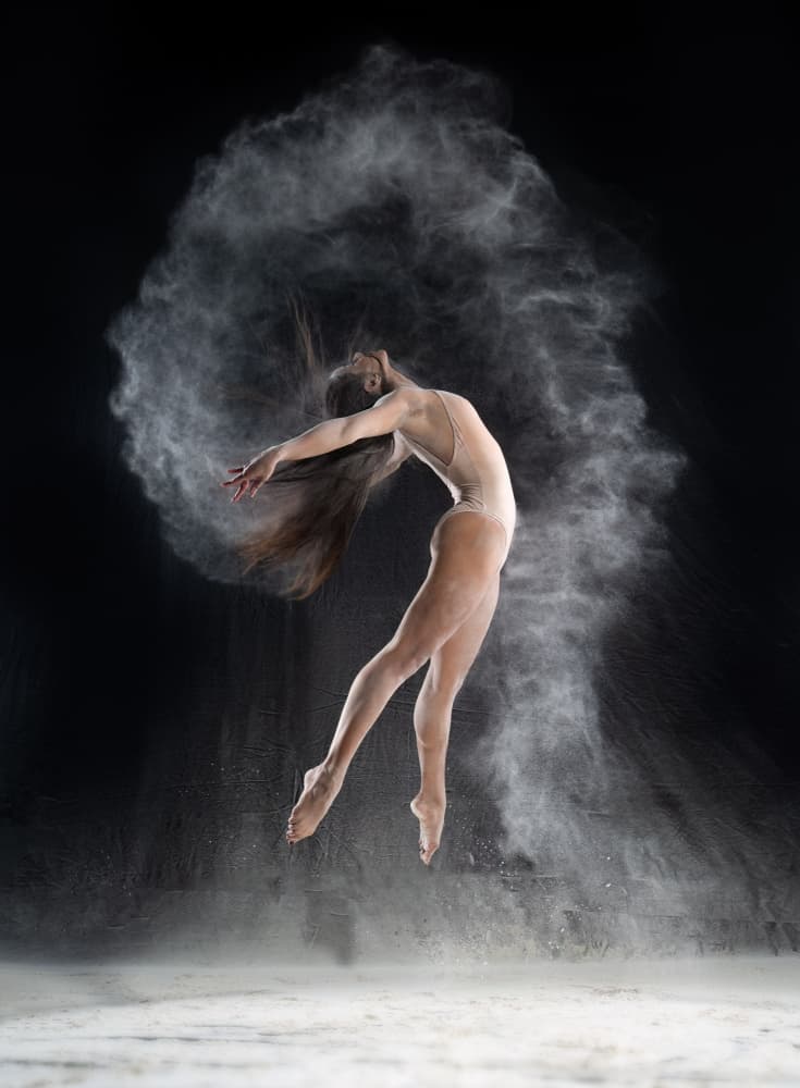 Dynamic Powder Dance by Songlin Xu — canvas wall art
