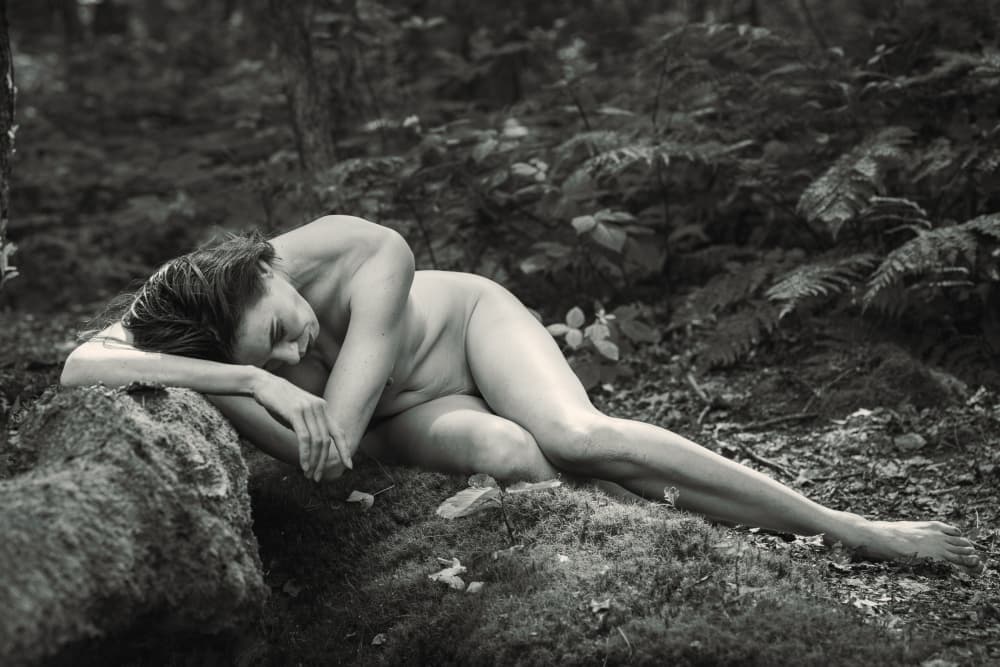 Serene Forest Nude by Carlo Joseph — canvas wall art