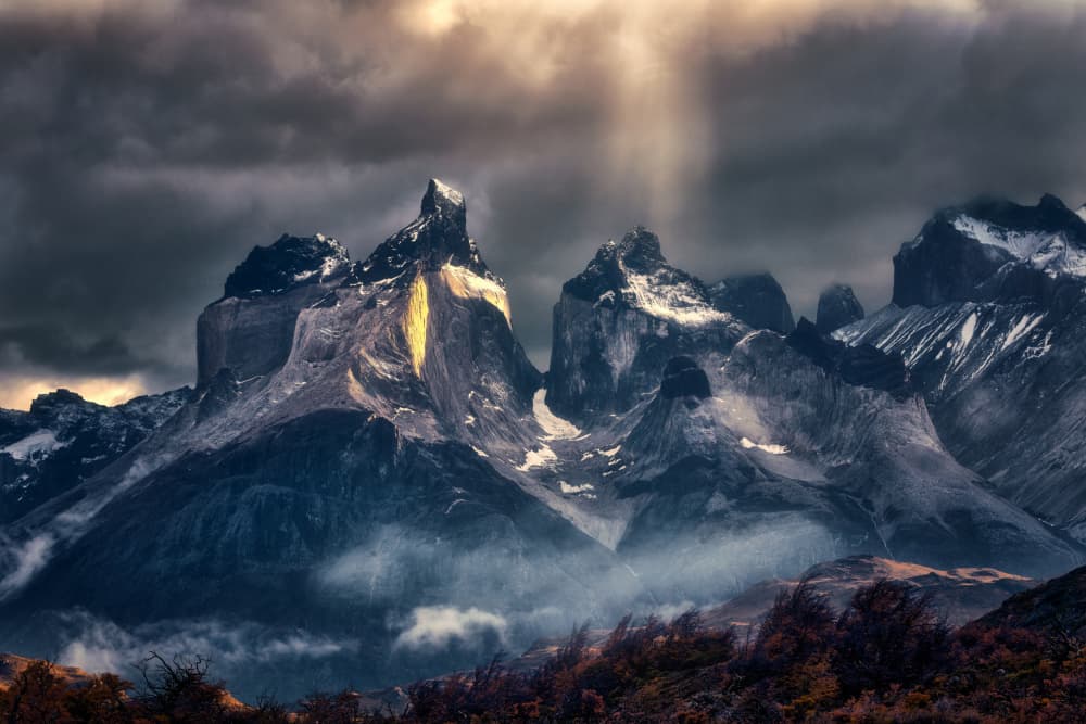 Dramatic Mountain Light by Ricardo Gayan — canvas wall art