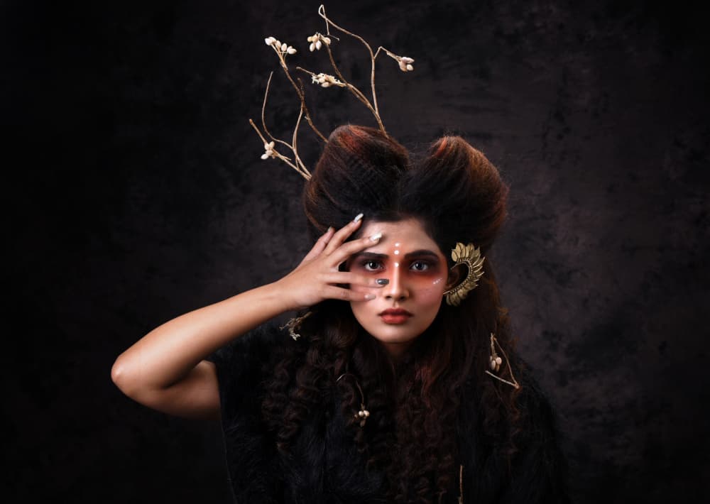 Mysterious Tribal Beauty by Avishek Das — canvas wall art