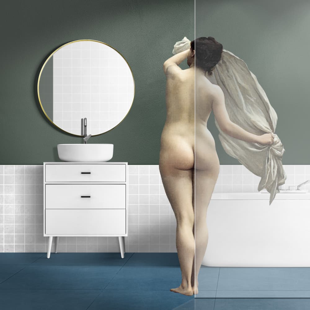 Modern Classical Bathtimes by Marja van den Hurk — canvas wall art