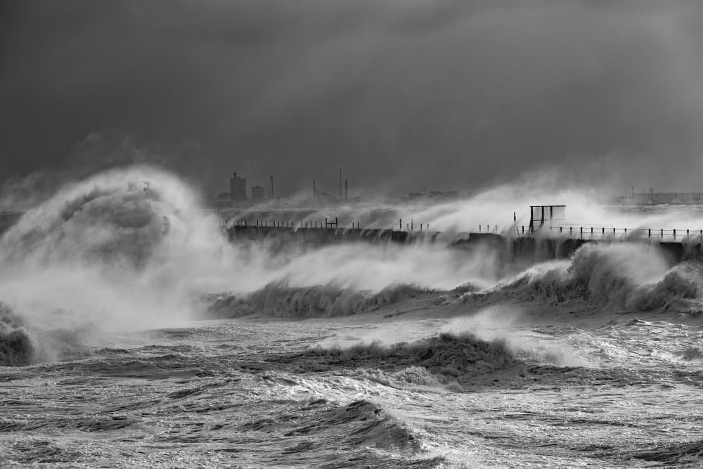 Wild Coastal Storm by Daniel Springgay — canvas wall art